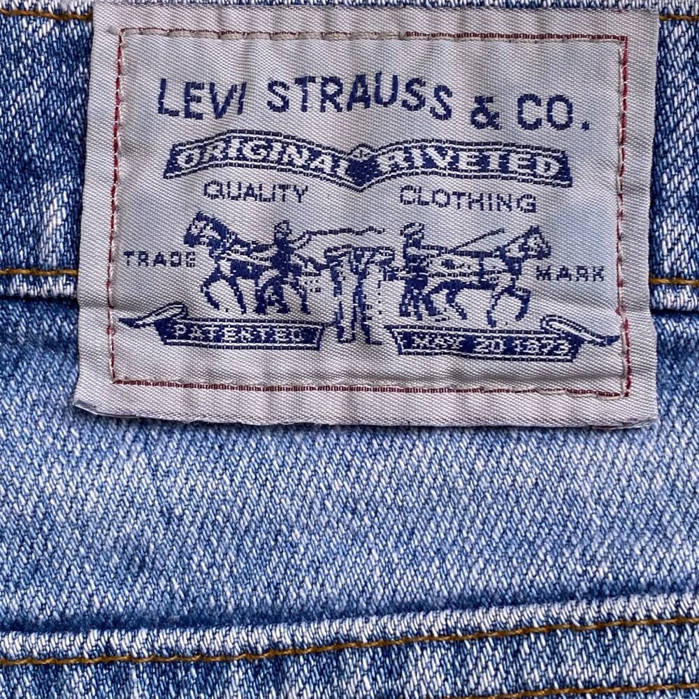 Vintage Levis 530 Flex Jeans Sz 34x29 Trevira Polyester Light Blue RARE Y2K USA - Picture 3 of 13